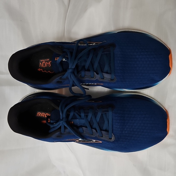 Brooks Glycerin 21 Mens Size 12 Blue Athletic Running Shoes 1104191D474 - Picture 5 of 12